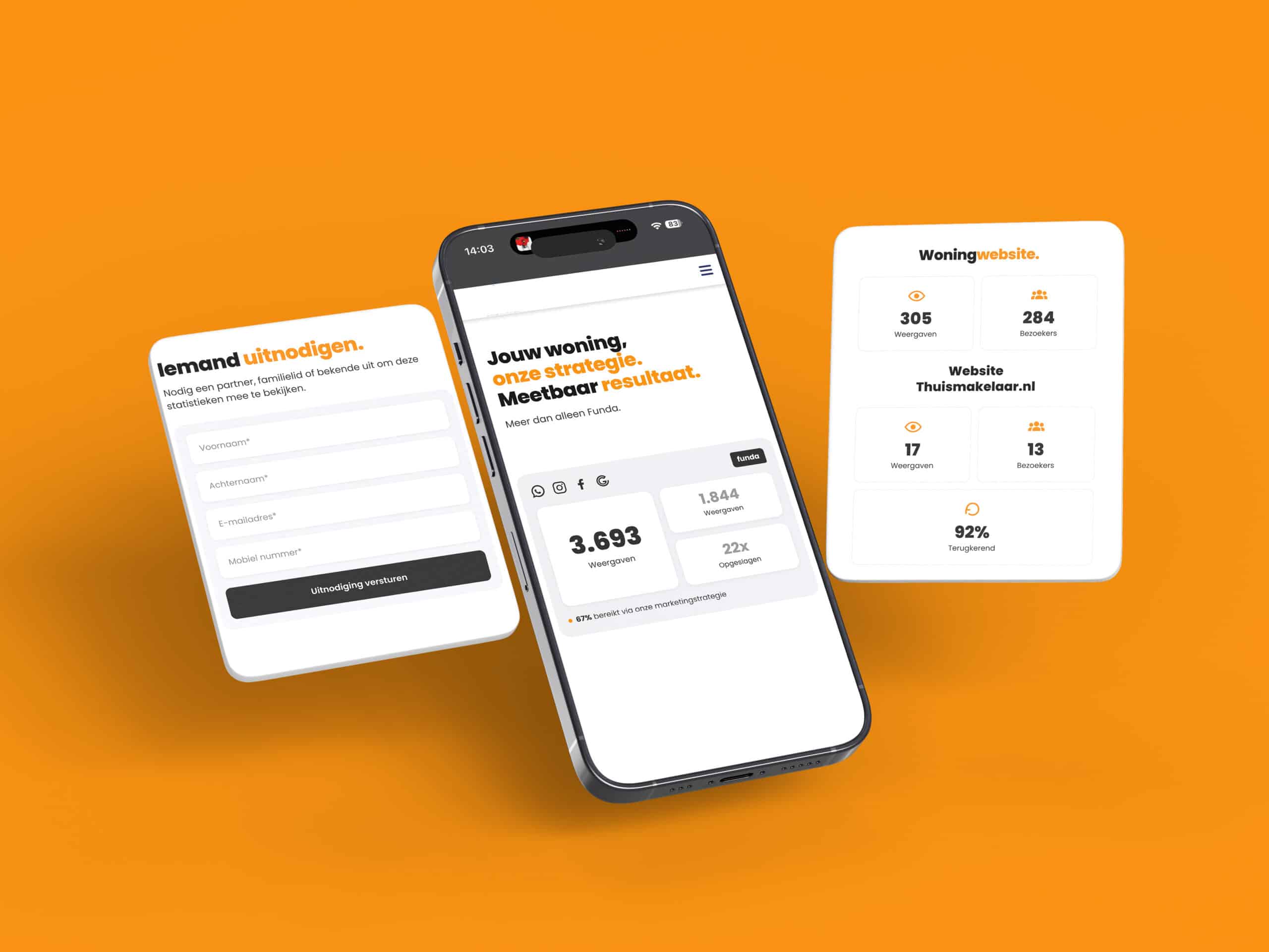 Voorbeeld van de statistieken in het online dashboard van de woning